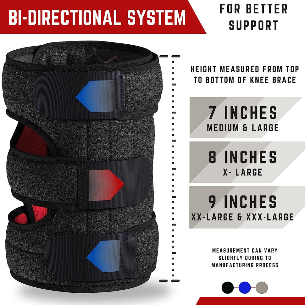 Bidirectional 3 Strap Knee Brace – TechWare Pro®