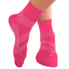 Thin Compression Sock In 3 Sizes -  Pink & White, 1 Pair