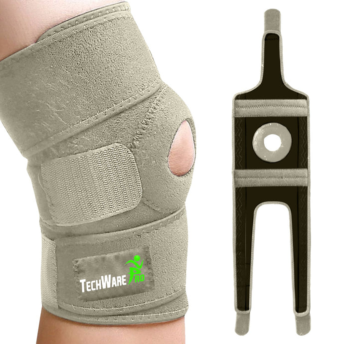 Bidirectional 3 Strap Knee Brace (GRAY) - Available in 5 Sizes - from $18.99 - $24.99